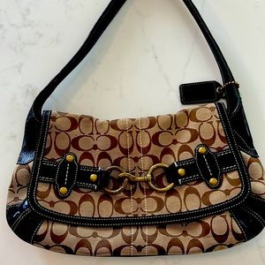 Coach Logo medium saddle style bag